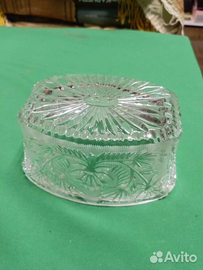 Хрустальная ваза конфетница СССР
