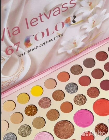 Палитра теней, румяна, хайлайтер