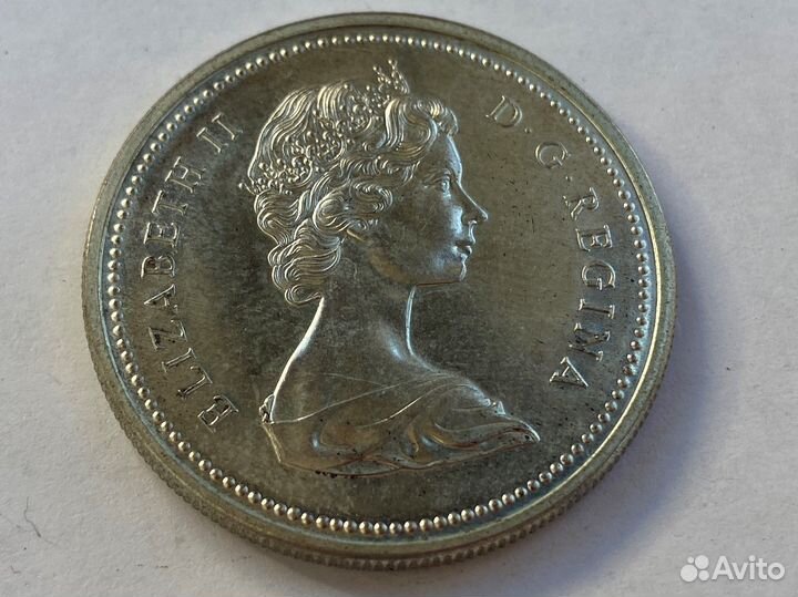 Канада - 1 доллар 1971 Елизавета II Колумбия сереб