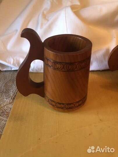 Пивная кружка СССР деоевянная