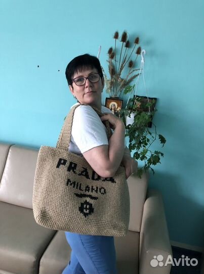 Cумка из джута и шнура