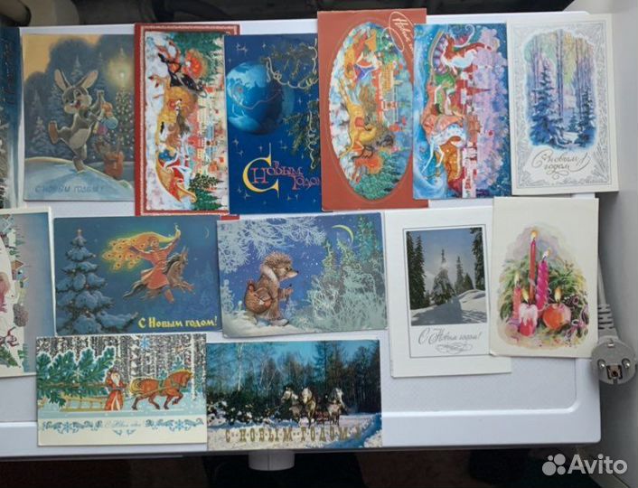 Открытки СССР Андрианов 8 марта новый год