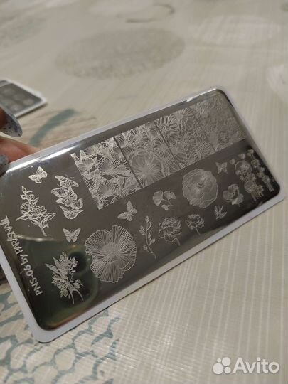 Стэмпинг, пластины для стемпинга 6 шт