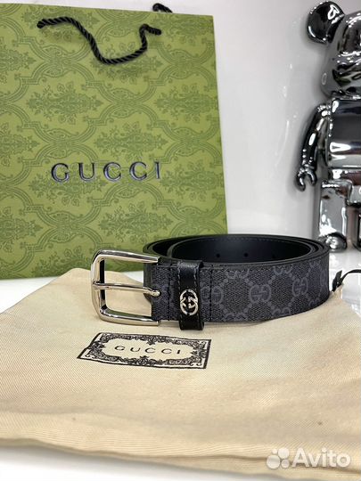 Мужской ремень Gucci GG Supreme