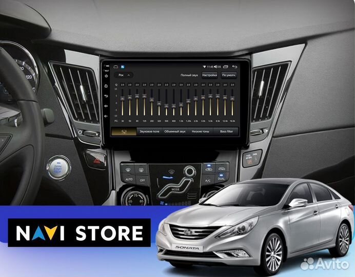 Магнитола для Hyundai Sonata 6 Yf 2009-2014 2/32Gb