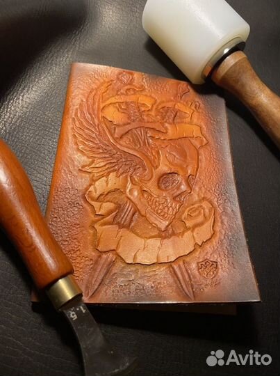 Обложка на паспорт из натуральной кожи