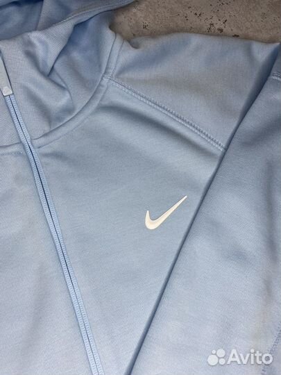 Зип худи nike tech fleece nocta синяя