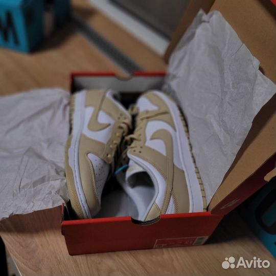 Кроссовки Nike dunk low, team gold