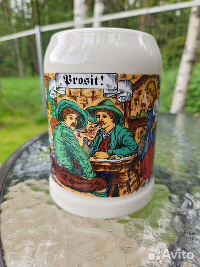 Керамическая пивная кружка