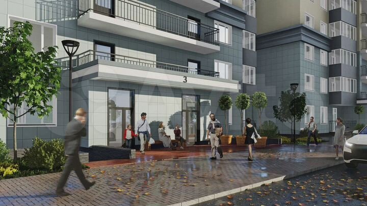 2-к. квартира, 41,6 м², 3/17 эт.