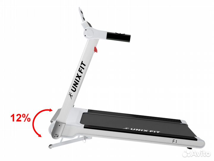 Беговая дорожка unixfit Hi-tech F1 Arctic Ice