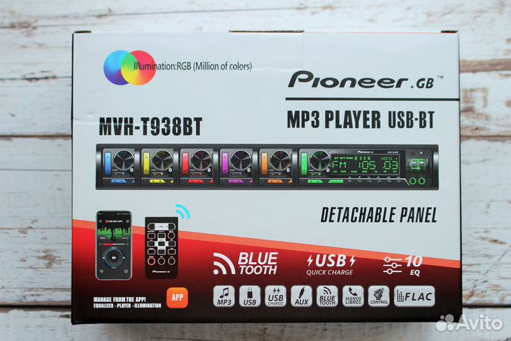 Магнитола pioneer процессорная 938 с блютузом