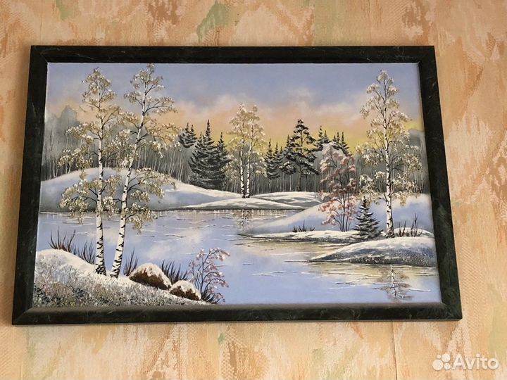 Картина из натурального камня 