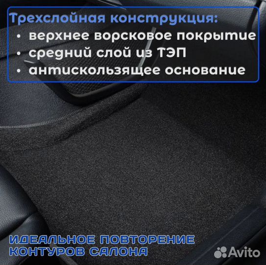 Коврики для Lexus NX2; 3D ворс, 5шт