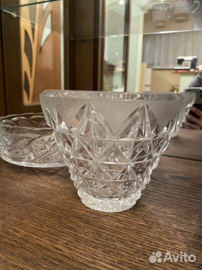 Хрусталь вазы, салатницы