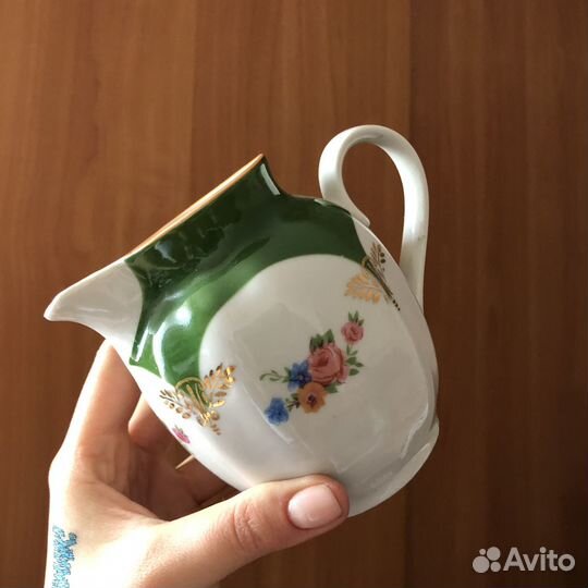 Сервиз чайный СССР чайник молочник чашка дулево