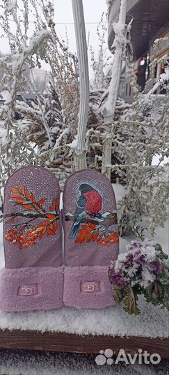 Варежки ручной работы