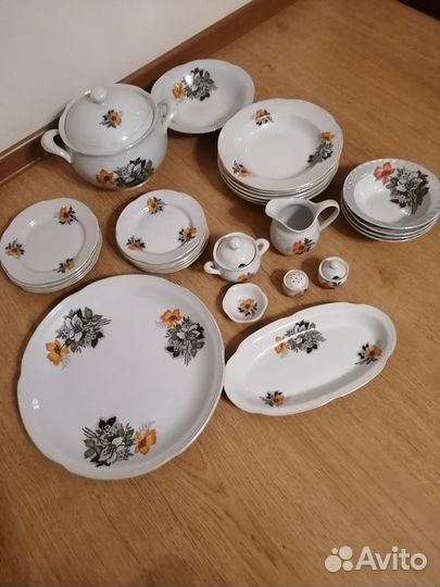 Суповой сервиз 29 предметов + бонус 4 салатницы