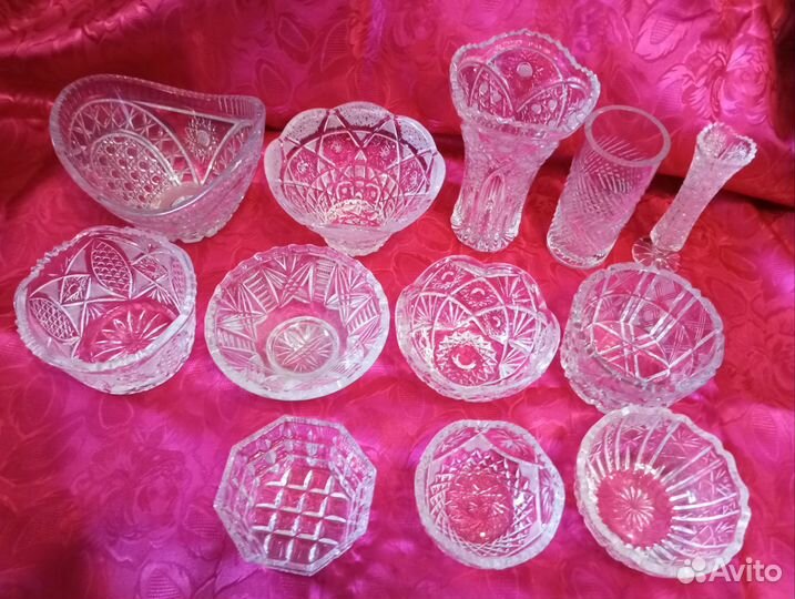 Хрустальная посуда времён СССР