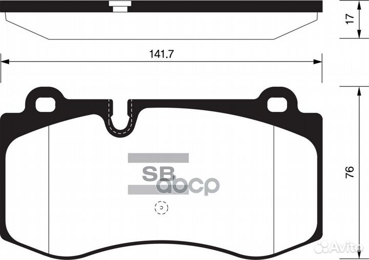 Колодки торм.дисковые Hi-Q benz mercedes benz