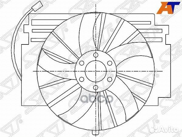 Диффузор радиатора в сборе BMW X5 E53 99-04 ST