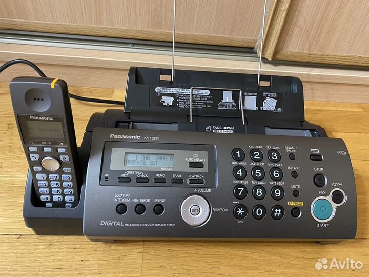 Факс радио телефон panasonic kx-fc228ru