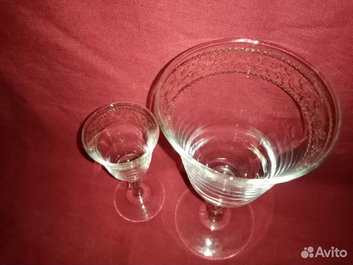 Бокалы под вино, 6 абсолютно новые, стекло