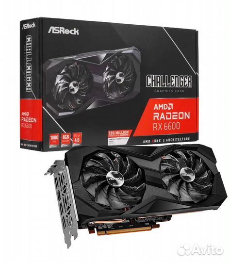Видеокарта asrock Radeon RX 6600 8GB Challenger D
