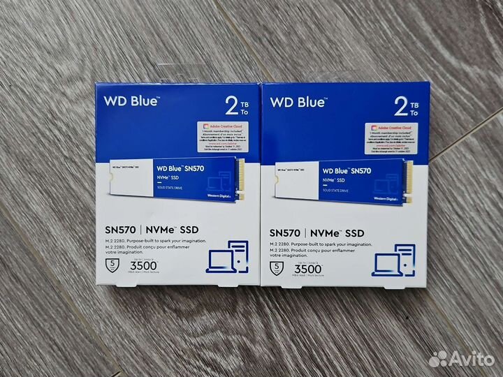 SSD накопитель WD blue SN570 2Tb - новый