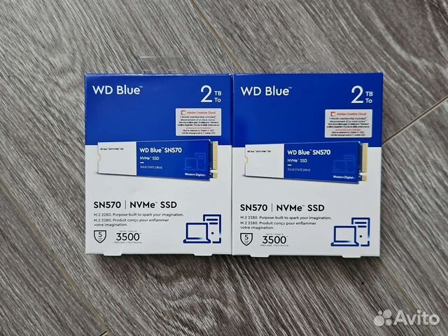 SSD накопитель WD blue SN570 2Tb - новый