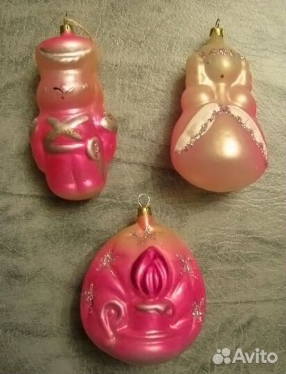 Ёлочная игрушка СССР. Набор 
