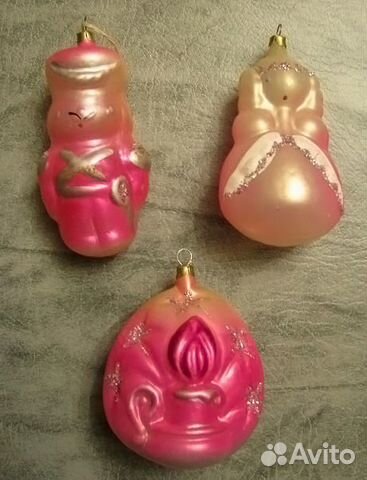 Ёлочная игрушка СССР. Набор 