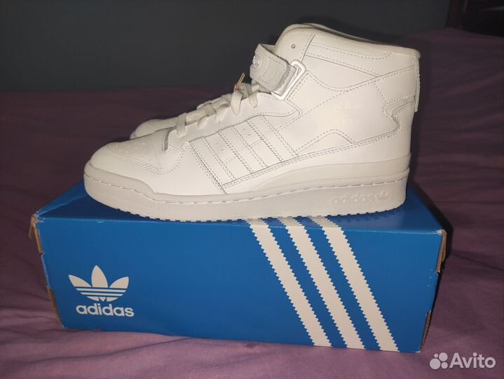 Adidas originals Кеды forum Mid 43 размер белые