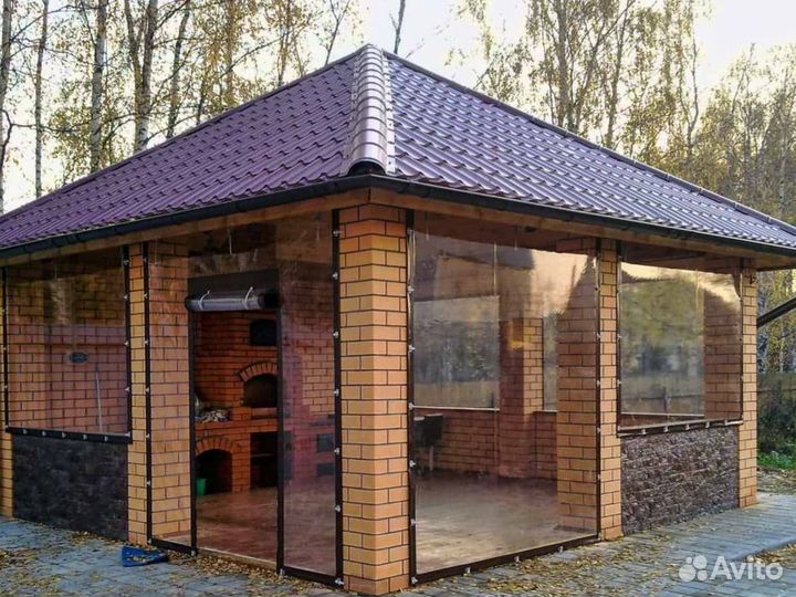 Мягкие окна для беседок террас и веранд