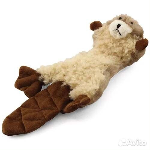 Игрушка Триол для собак плюшевая Белка с двумя пищ