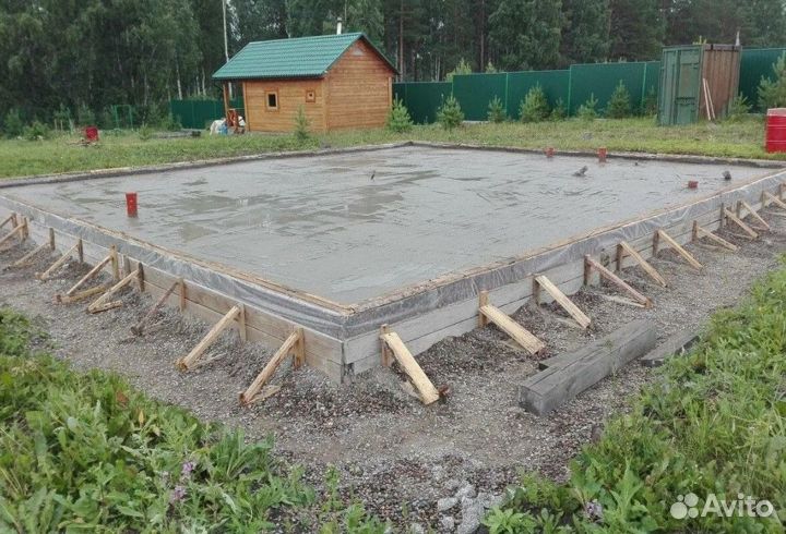 Фундамент под ключ / фундаментные работы / строите