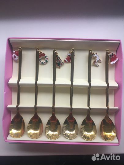 Ложки кофейные набор новогодний