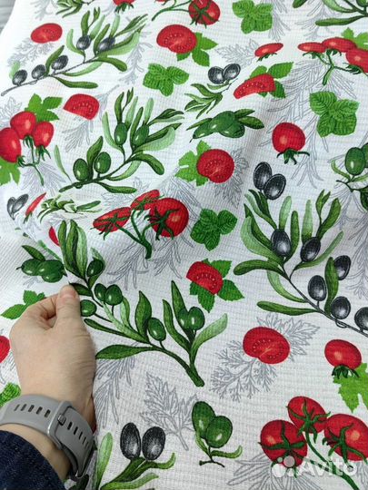 Ткань Вафельное полотно 50 см кухонные полотенца