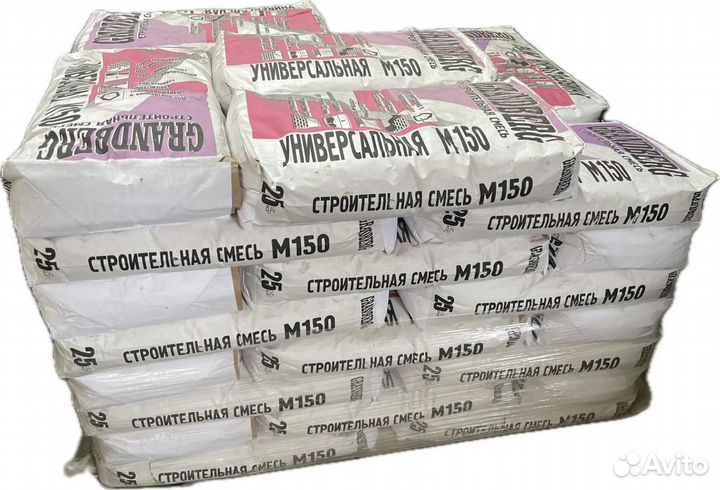 Цемент М500, кладочная смесь М150 Смоленская