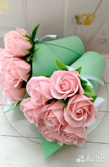 Букет из мыльных цветов