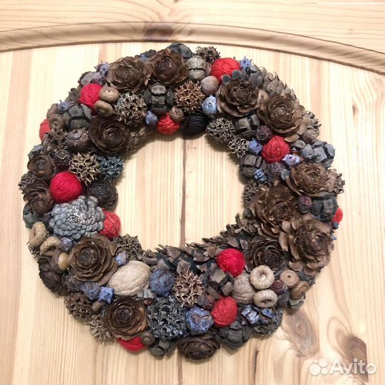 Венок интерьерный Новогодний декор