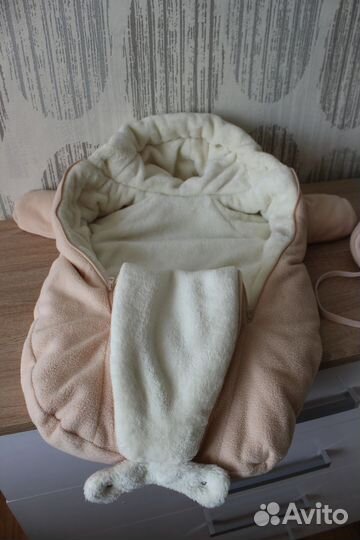 Комбинезон -конверт с шапочкой осенний