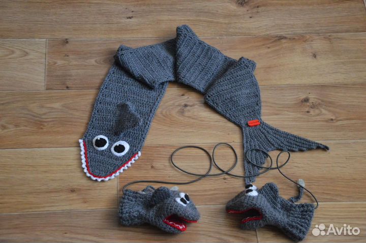 Шапка шарф и варежки для девочки или мальчика