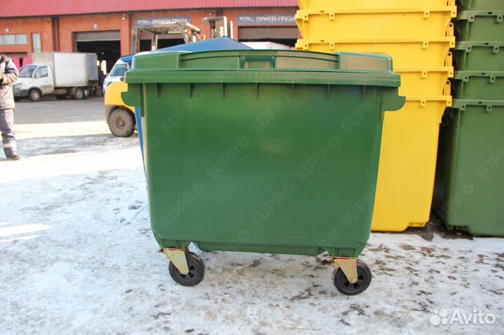 Евроконтейнер для мусора 660л Ш6042