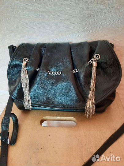Кожанная сумка женская
