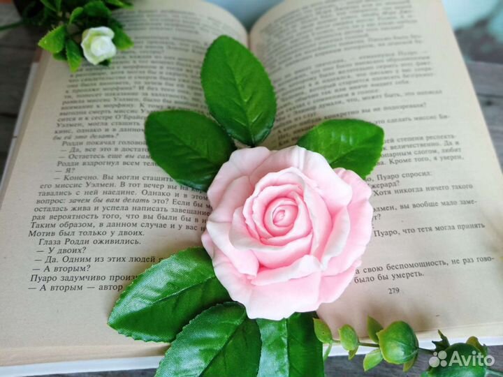 Мыло подарочное ручной работы Роза/Пион/Кролик