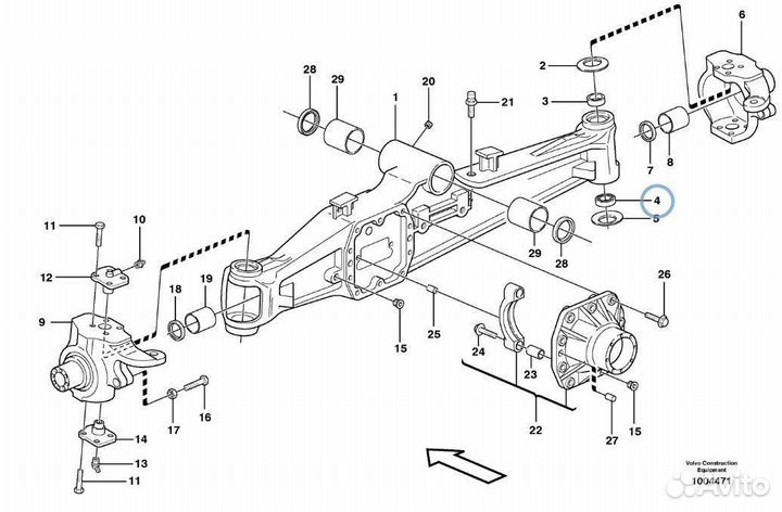17219973 (VOE17219973) Подшипник шкворня
