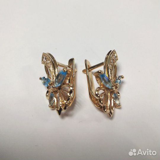 Серьги золотые