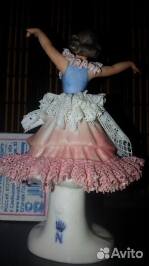 Фарфоровая кружевная статуэтка Балерина А. Павлова