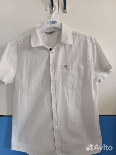 Рубашка белая школьная